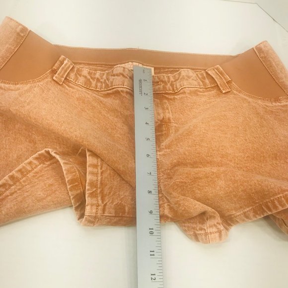 Isabel Maternity Ingrid/Isabel Women's Size 12 Side Panel Brown Carpenter Short - Picture 11 of 16